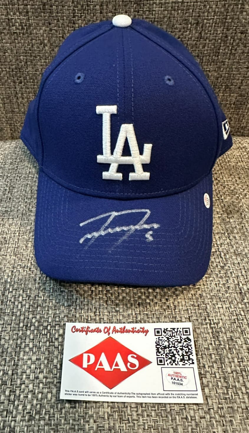Freddie Freeman Signed Los Angeles Dodgers Baseball Hat COA 101534