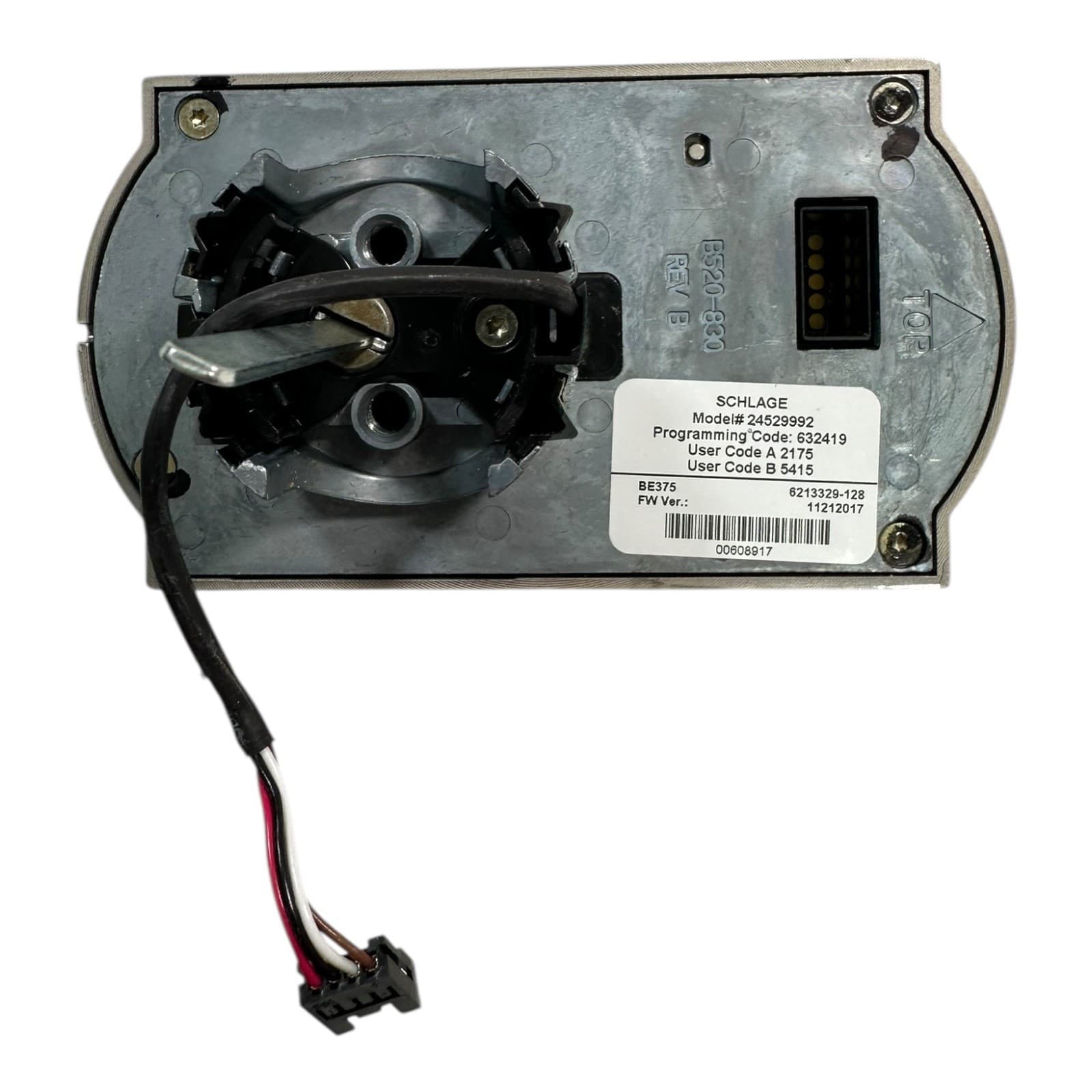 Schlage Keypad Deadbolt Lock Camelot Satin Nickel BE375 (Tested, No Screws) 3