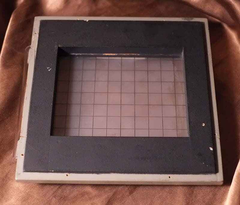 Burke & James 4x5 WOOD Camera Back + New Ground Glass + 4x5 GG protector 3