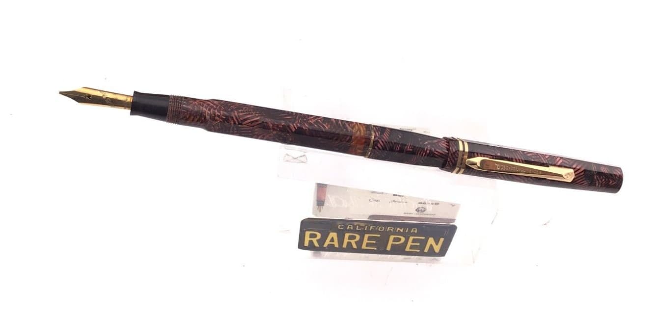 Vintage WAHL EVERSHARP Doric STENOGRAPHER Fountain Pen Celluloid 14K M nib NEW 6