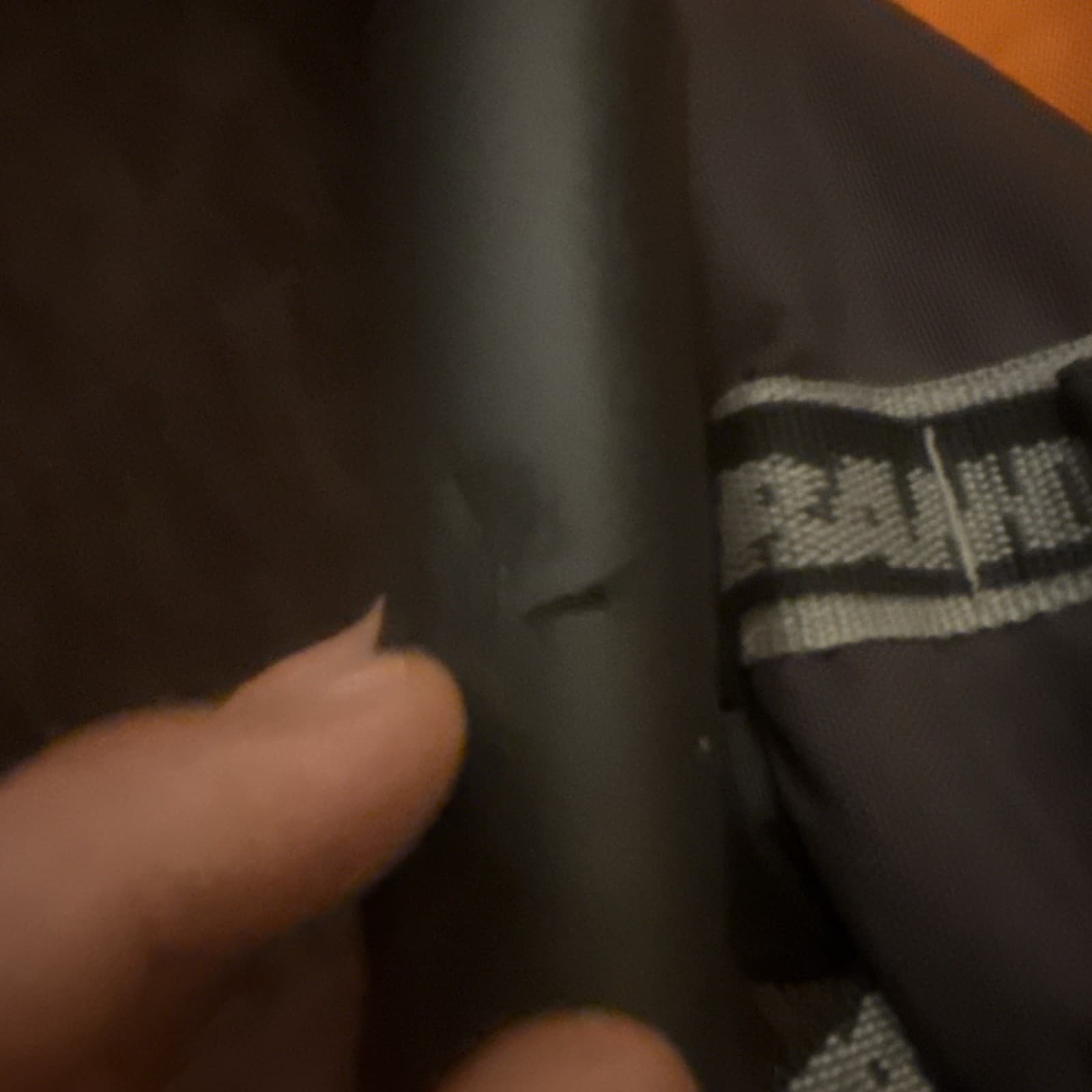 Vintage Senate Skater RollerBlade Travel Gear Backpack Orange Black Skate Holder 5