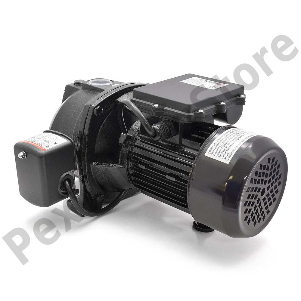 1/2, 3/4 or 1 HP Shallow Well or Deep Well Jet Pump w/ Pressure Switch, 115/230V 3