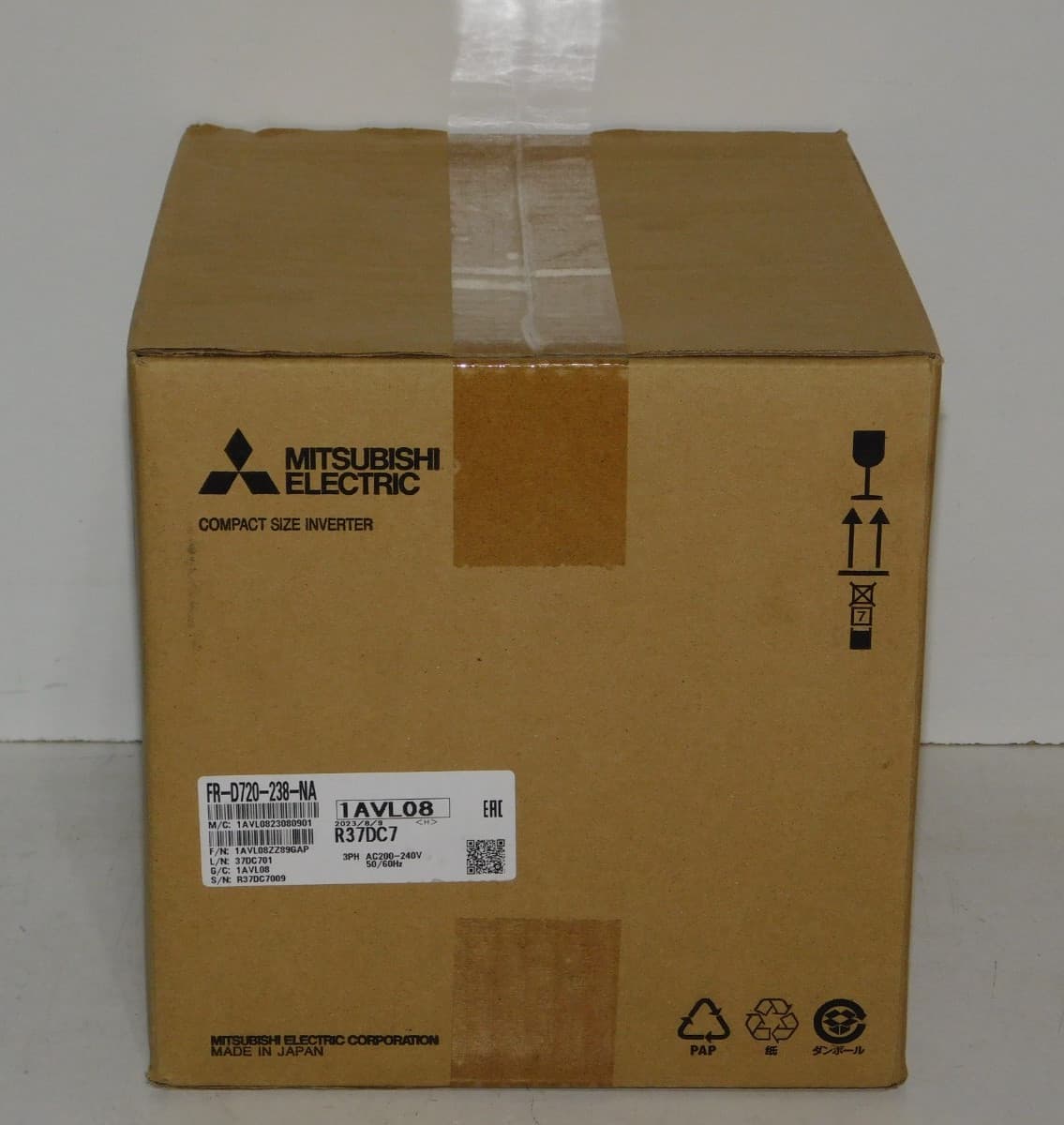 New Mitsubishi FR-D720-238-NA Variable Frequency Drive Inverter 200v 7.5 HP 3Ph 3