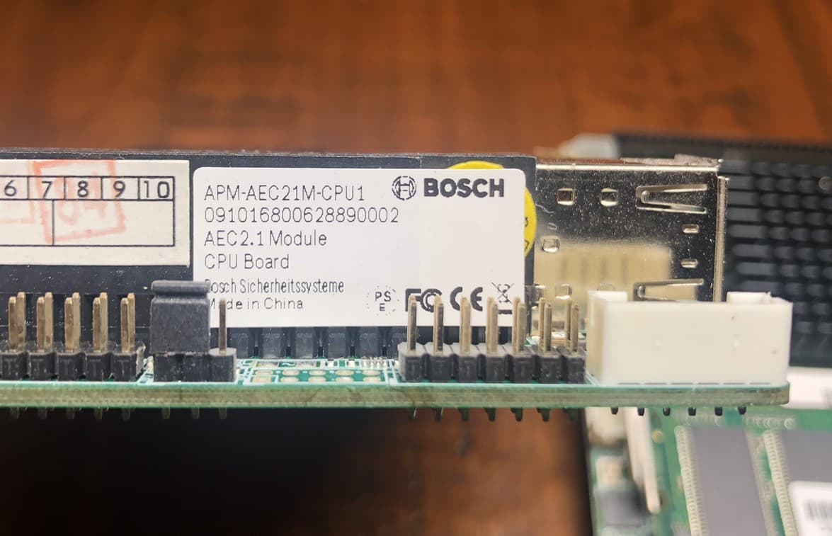 Lot Of 2- Bosch Security Systems APM-AEC21M-CPU1 AEC2.1 Module CPU Board 4