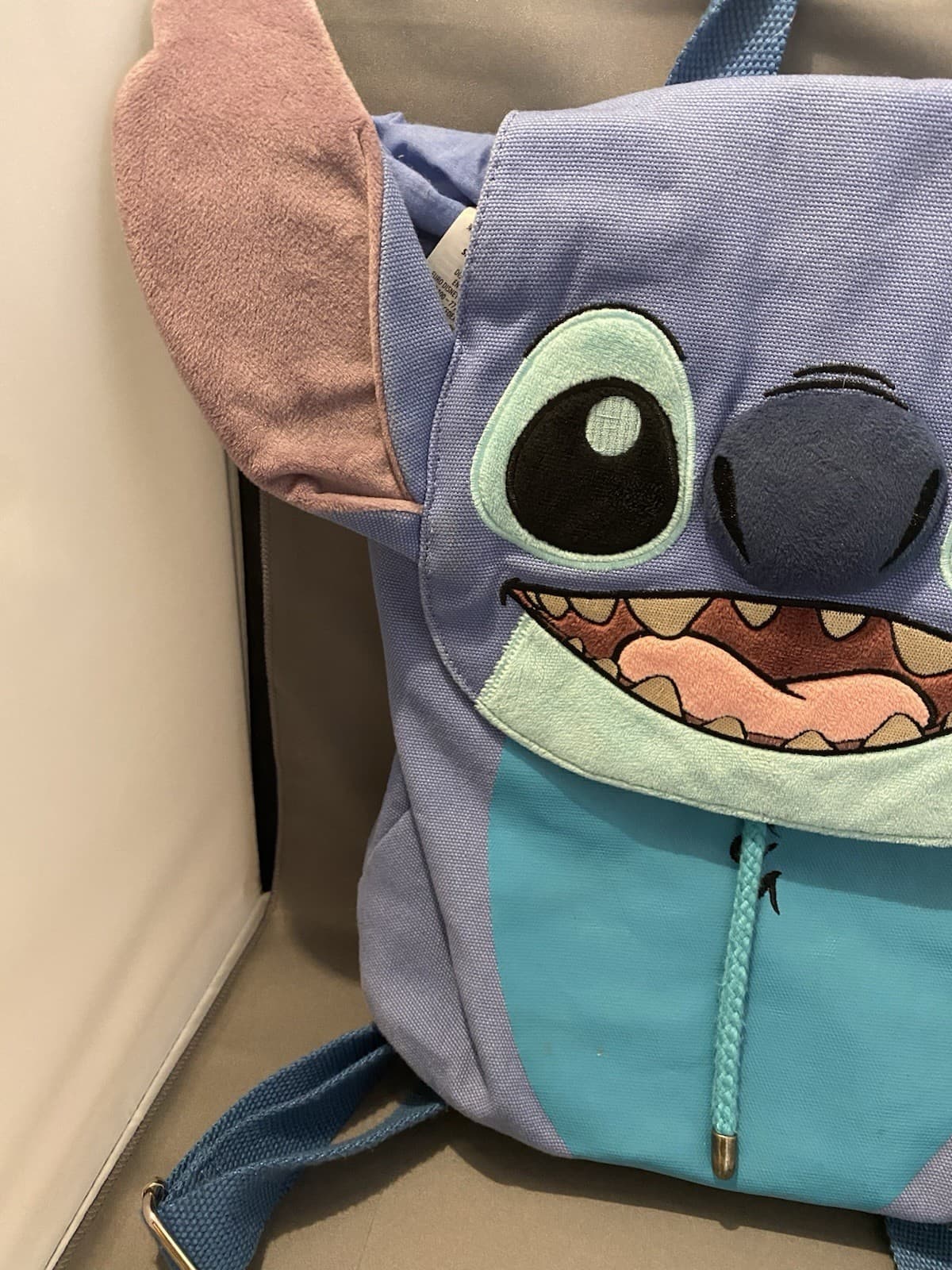 RARE DISNEY PARKS STITCH BACKPACK- Bucket Bag Talking Backpack No Sound  3