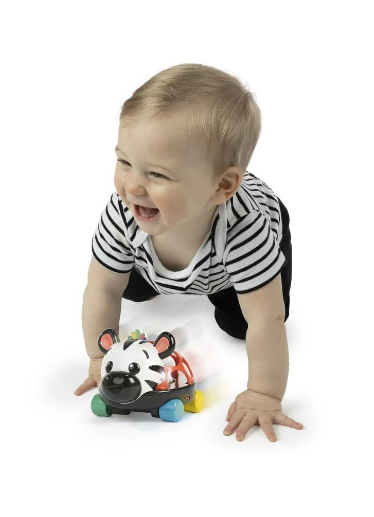 Baby Einstein Curious Car Zen Oball Toy Car & Rattle, Light Up, Ages 3 Months+ 6