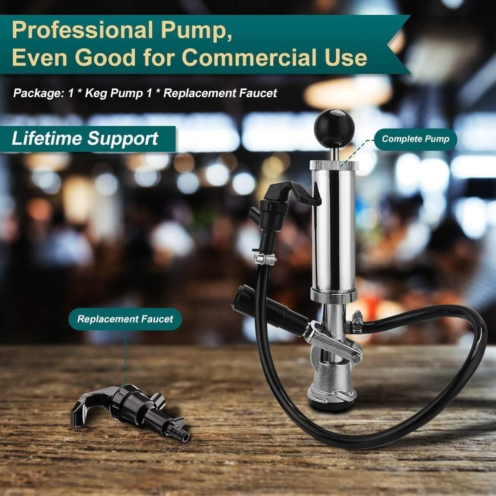 Bomba cerveza 4 pulg sistema D completa para barril sankey picnic y fiesta " 6