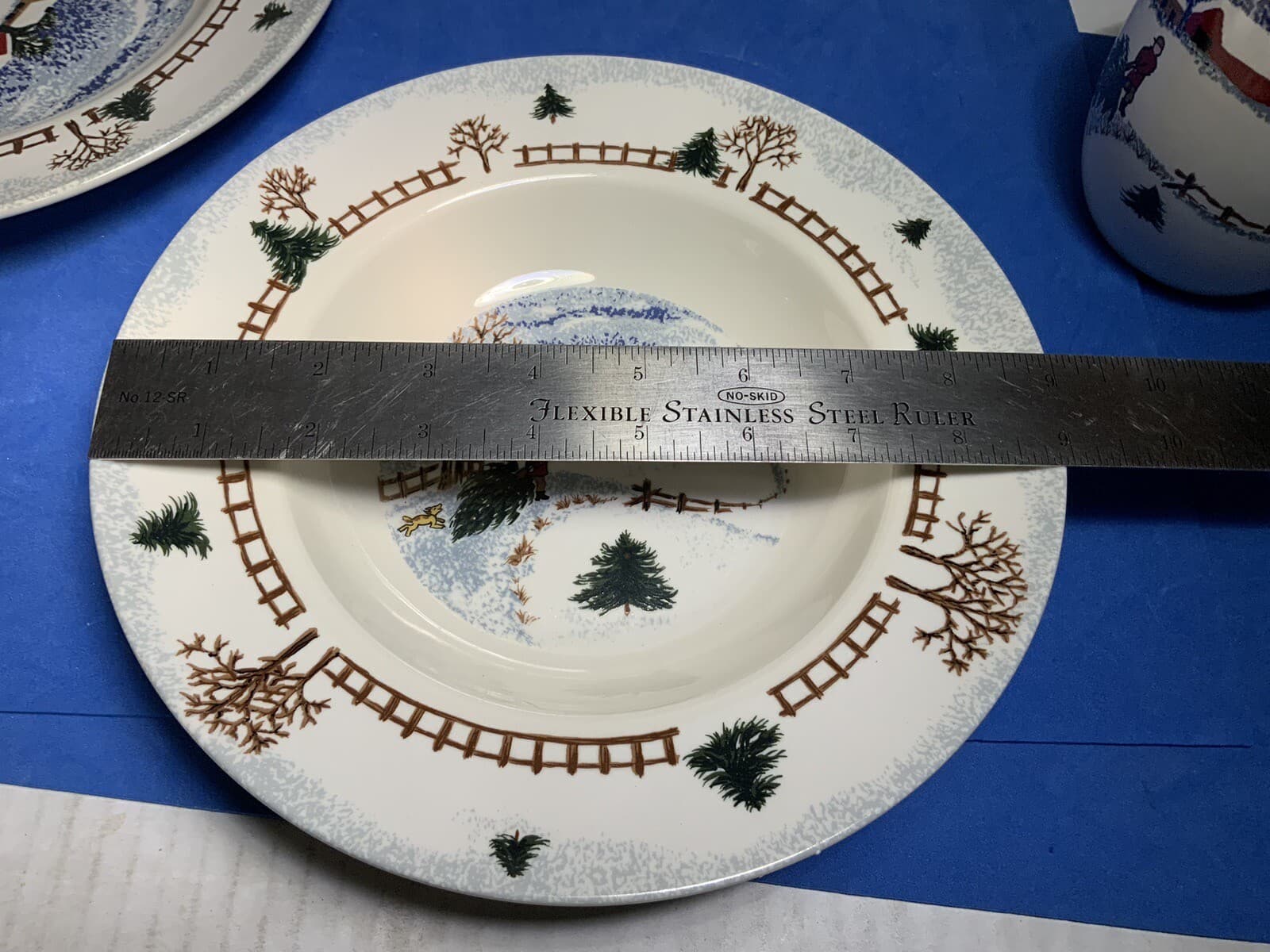 Folkcraft Stoneware Winterside 4 Piece Set 4