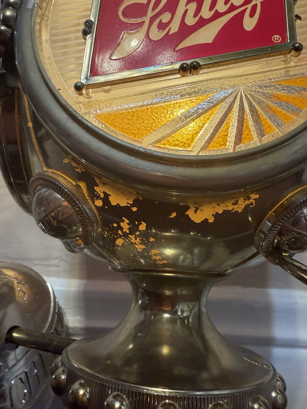 Vintage 1972 SCHLITZ Lighted Carriage Lamp Wall 3