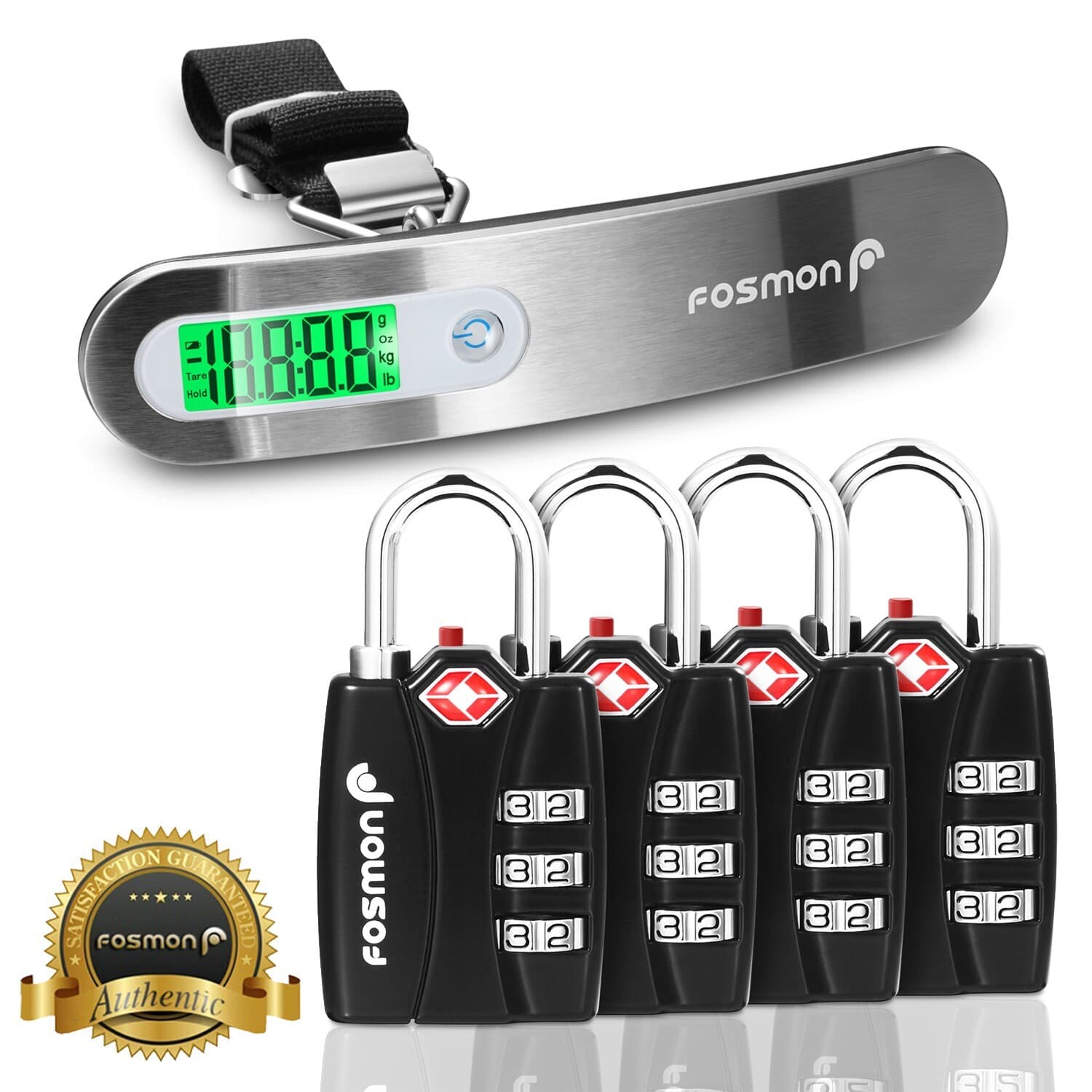 Travel Hanging Luggage Scale Weight Suitcase Bag Lock TSA Approved Combination