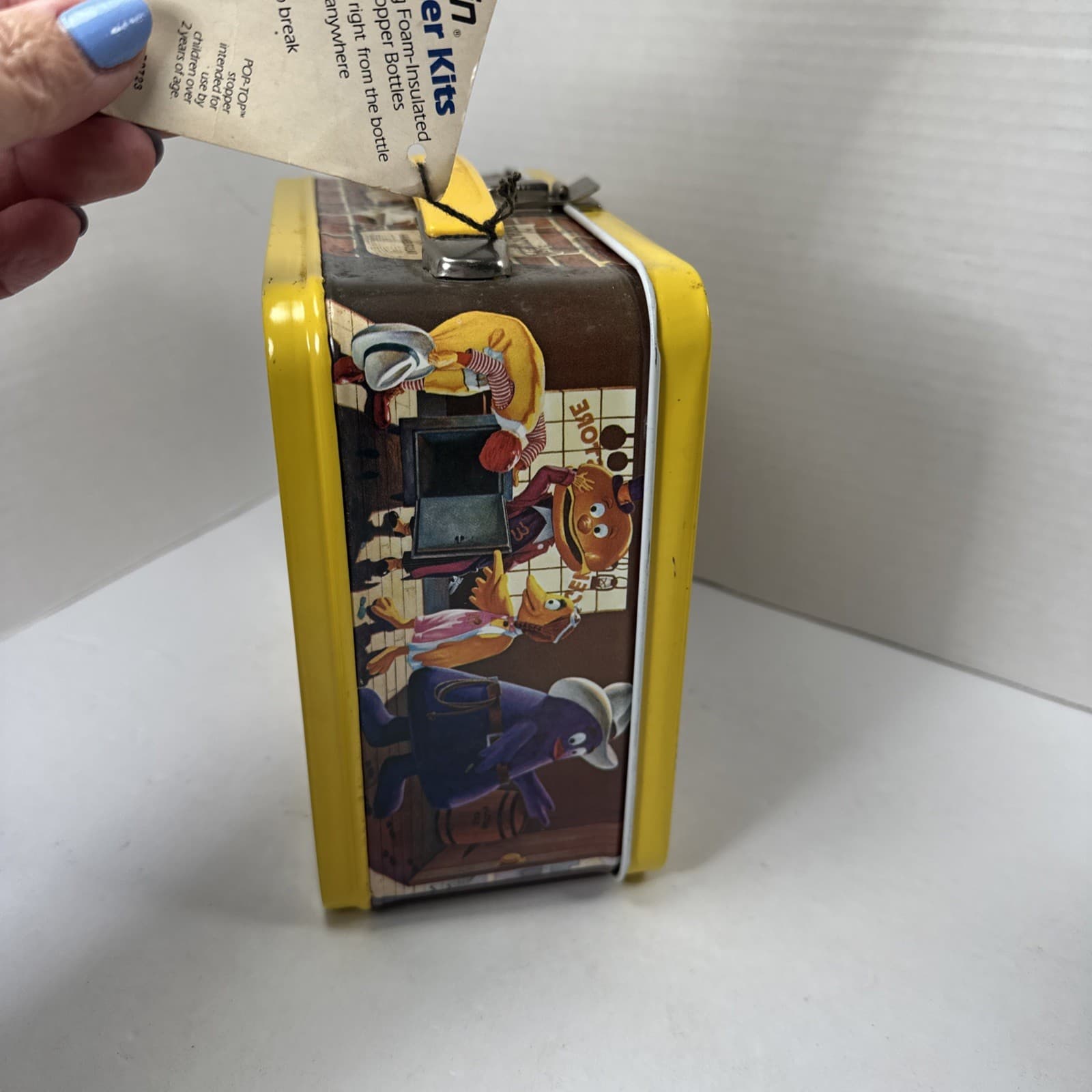 Ronald McDonald Sheriff Cactus Canyon McDonald's Lunchbox Lunch Thermos 1982 NWT 6