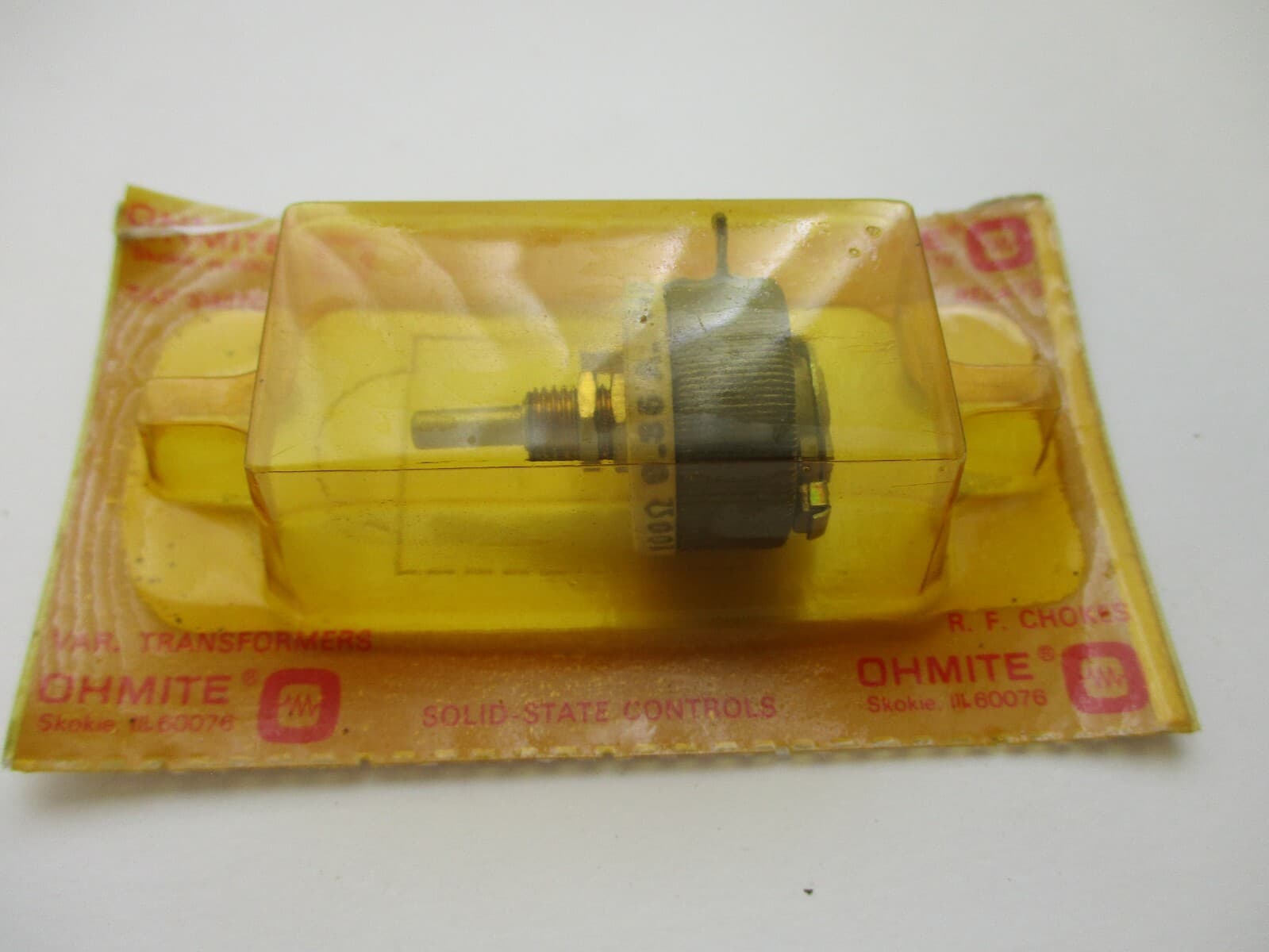 OHMITE RHEOSTAT MODEL E, 0112 12-1/2 WATTS 100 OHMS,  RES100 IN ORGINGAL PACKAGE 2