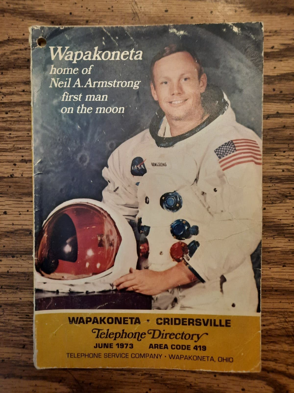 Lot of 4 1973-1977 Wapakoneta-Cridersville OH Telephone Directory phone books 2