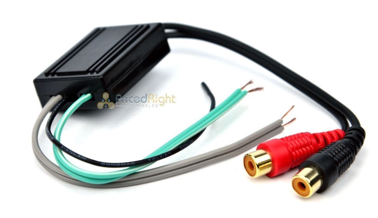 Speaker to 2 RCA Line Output Converter In Out High Low 5