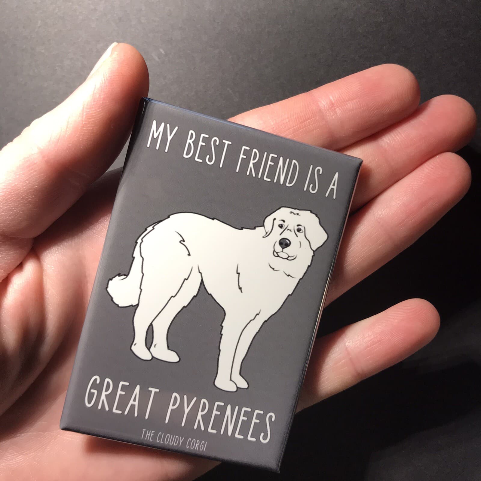 Great Pyrenees Magnet Cute Handmade Dog Gifts Accessories and Kitchen Home Decor 4