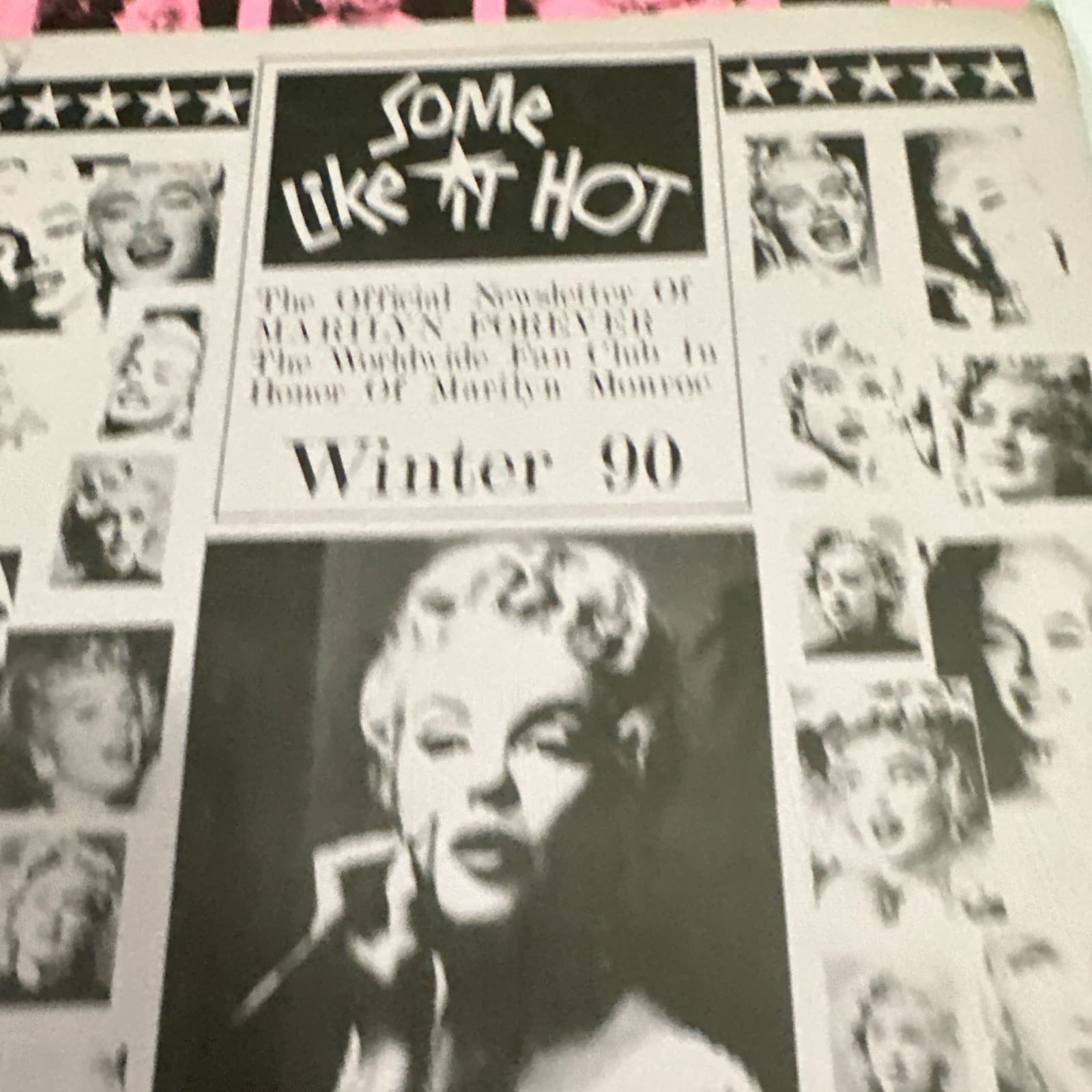 3  MARILYN MONROE  Some Like It Hot Official Newsletters 1989-1990 2