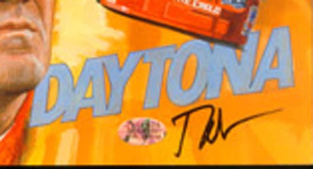 Dale EARNHARDT SR Jeff Gordon Dale Jarrett Lithograph Signed by Artist 16” x 20” 3