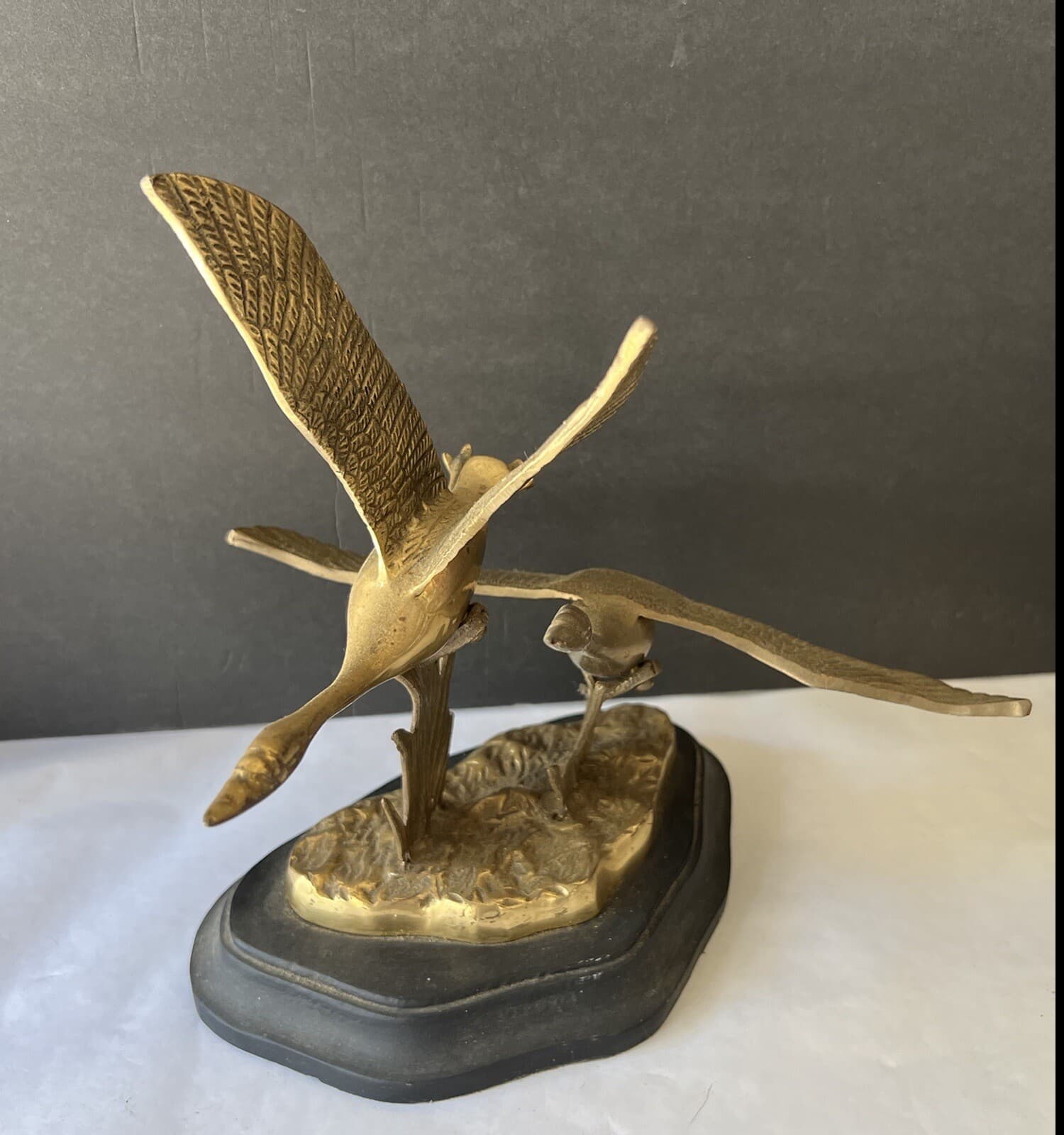 Brass Flying Geese Goose Sculpture Figurine Figure 5