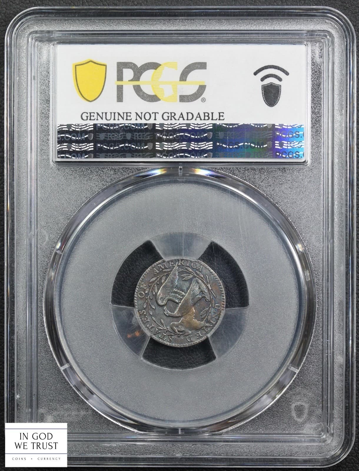 1795 LM-8 Flowing Hair Silver Half Dime H10C PCGS XF Detail (Beautiful Toning!) 3