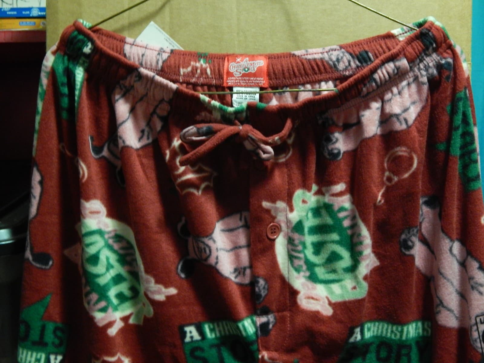 A Christmas Story (Adult Lg) Polyester Lounge Pants Ltd Xmas Movie Merch 3