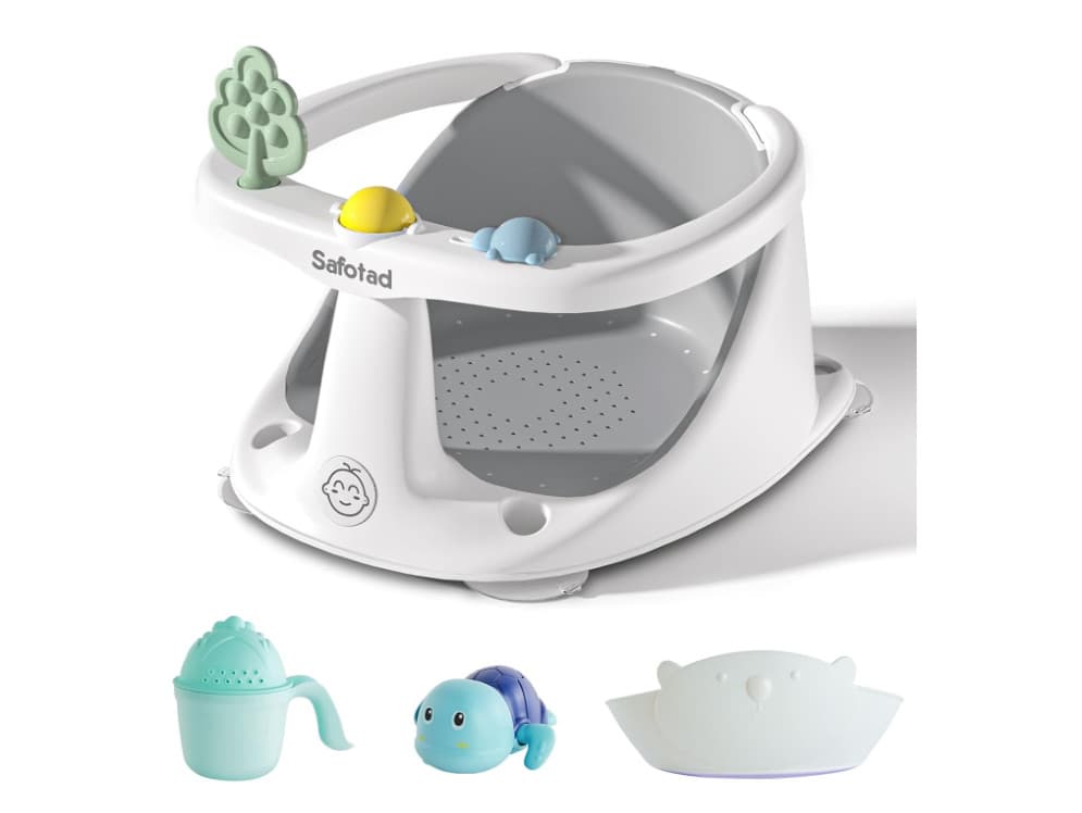 Asiento de baño para bebés de 6 meses en adelante, asiento de seguridad para bañ 6