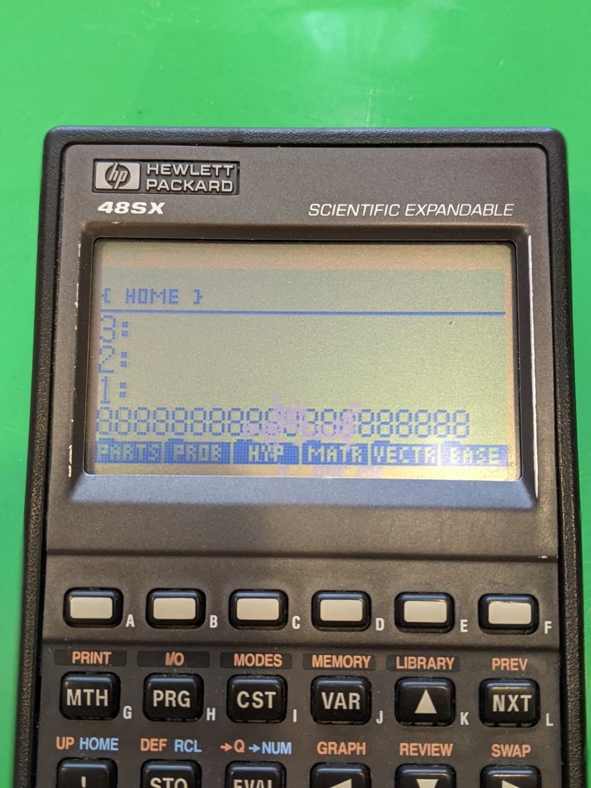 Hewlett Packard HP 48SX Scientific Expandable Calculator USA Broken Pixels Read 3