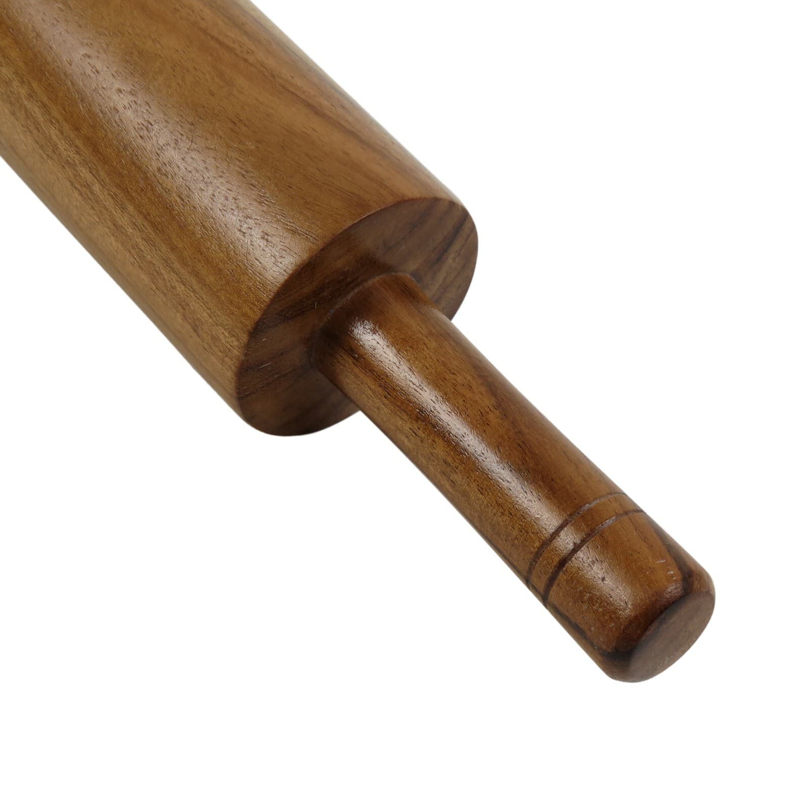 Oussum Rolling Pin Classic Wood Baking Dough Roller Natural 18" Acacia Wooden 4
