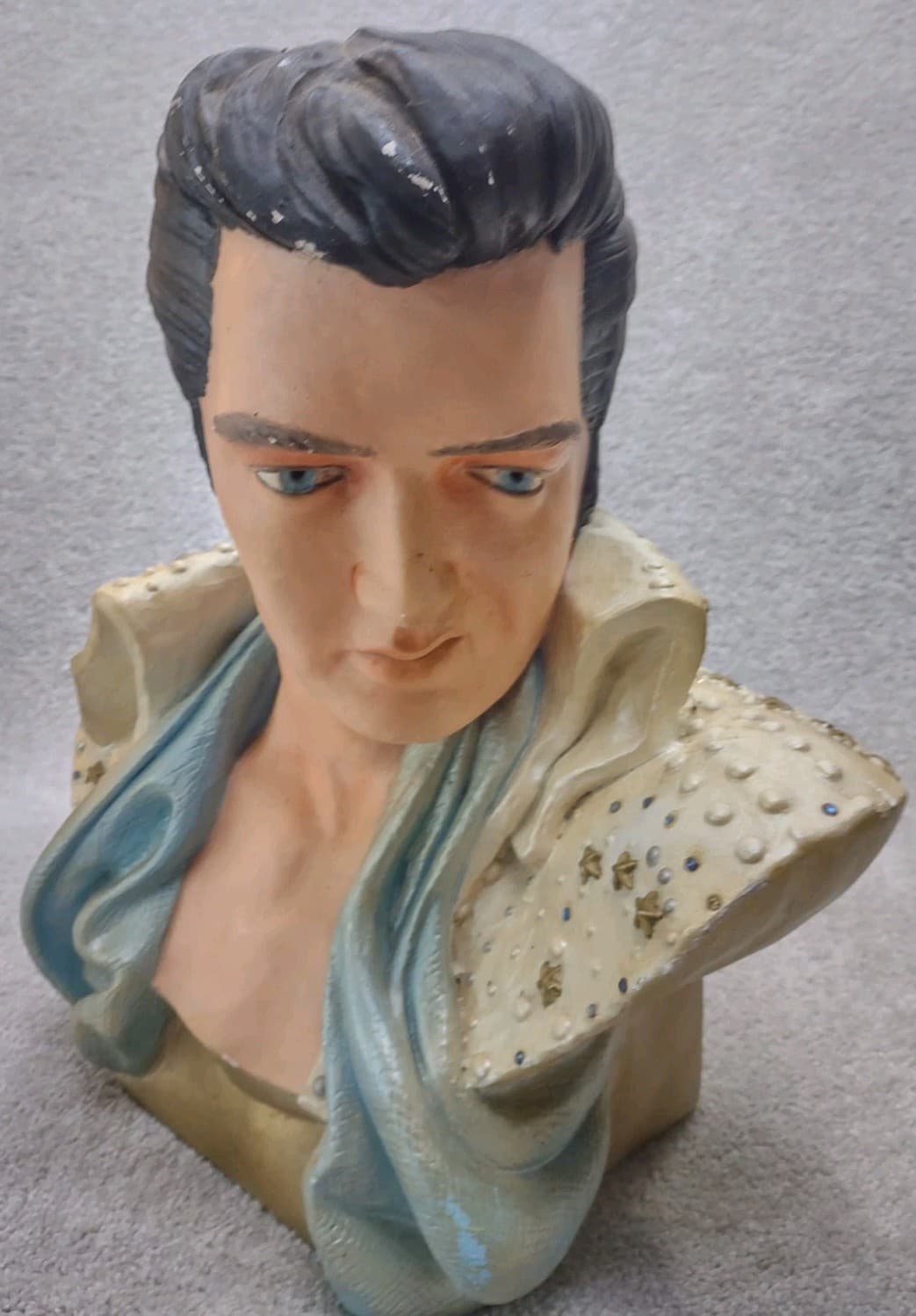 ELVIS PRESLEY BUST Chalkware Life Size Rare