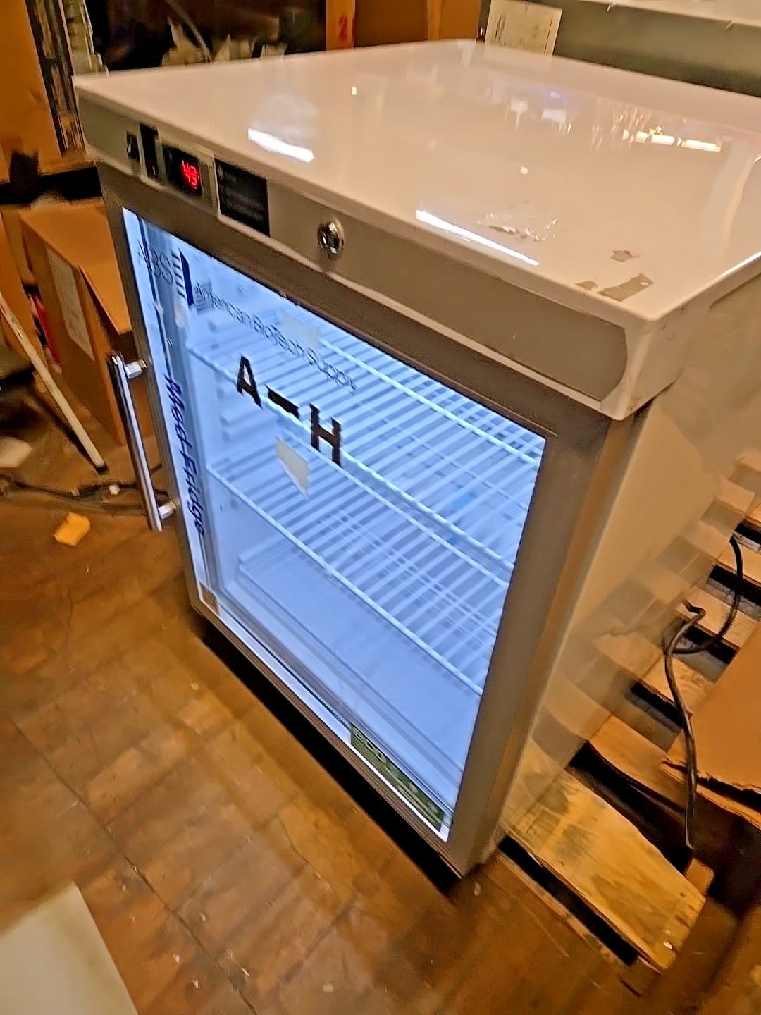 American Biotech Society UC Medical/Lab Grade Refrigerator Glass Door 4.2 Cu.Ft. 6