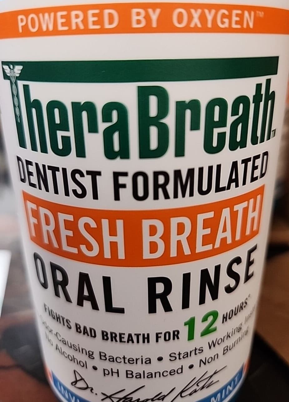 Therabreath Fresh Breath Mouthwash, Icy Mint Flavor/Pack of 2 bottles/16fl.oz x2 6