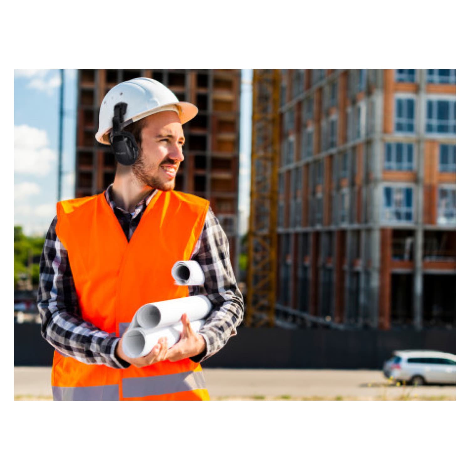 Helmet Attachable Earmuffs, SNR 26dB, Easily Fits Over Most Helmets. USA STOCK 2