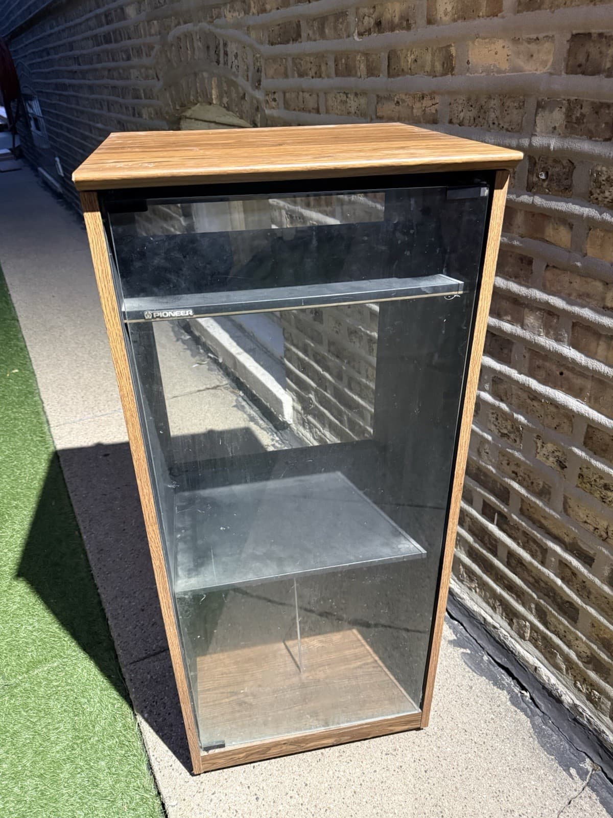 Vintage Orig Pioneer 3 shelf Stereo Amp Audio Rack, Cabinet Model RA-F7001