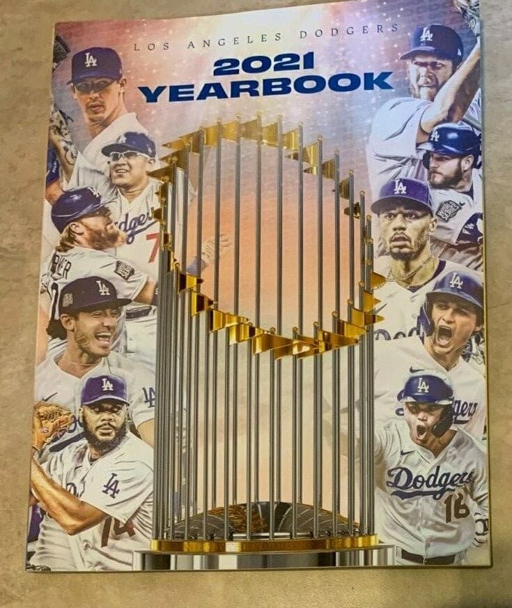 2021 Los Angeles Dodgers Yearbook NEW shipped in a box World Series Champions