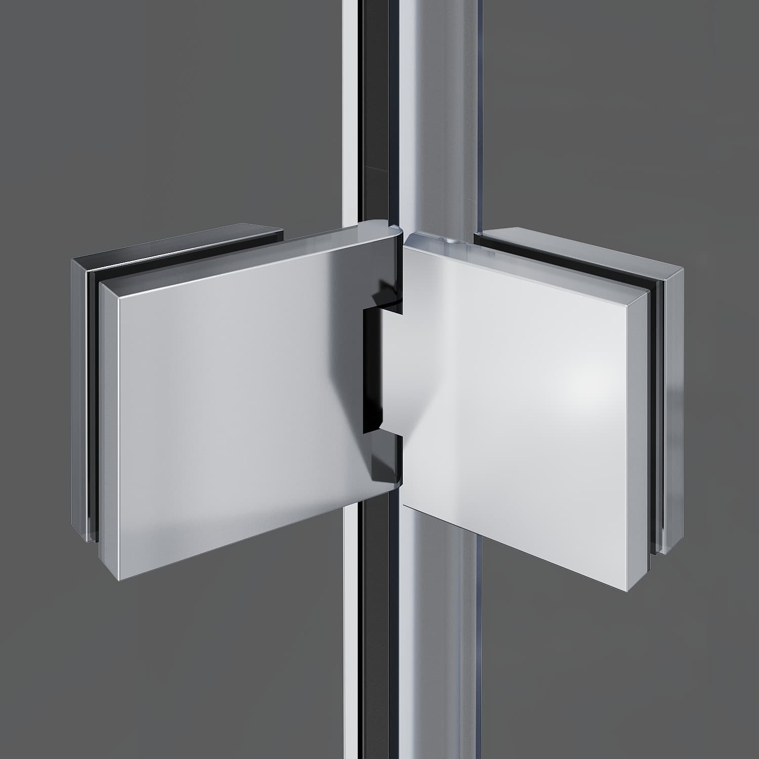 SUNNY SHOWER Bathtub Door Frameless Hinged Tub Door 48" W x 58" H Shower Door 6