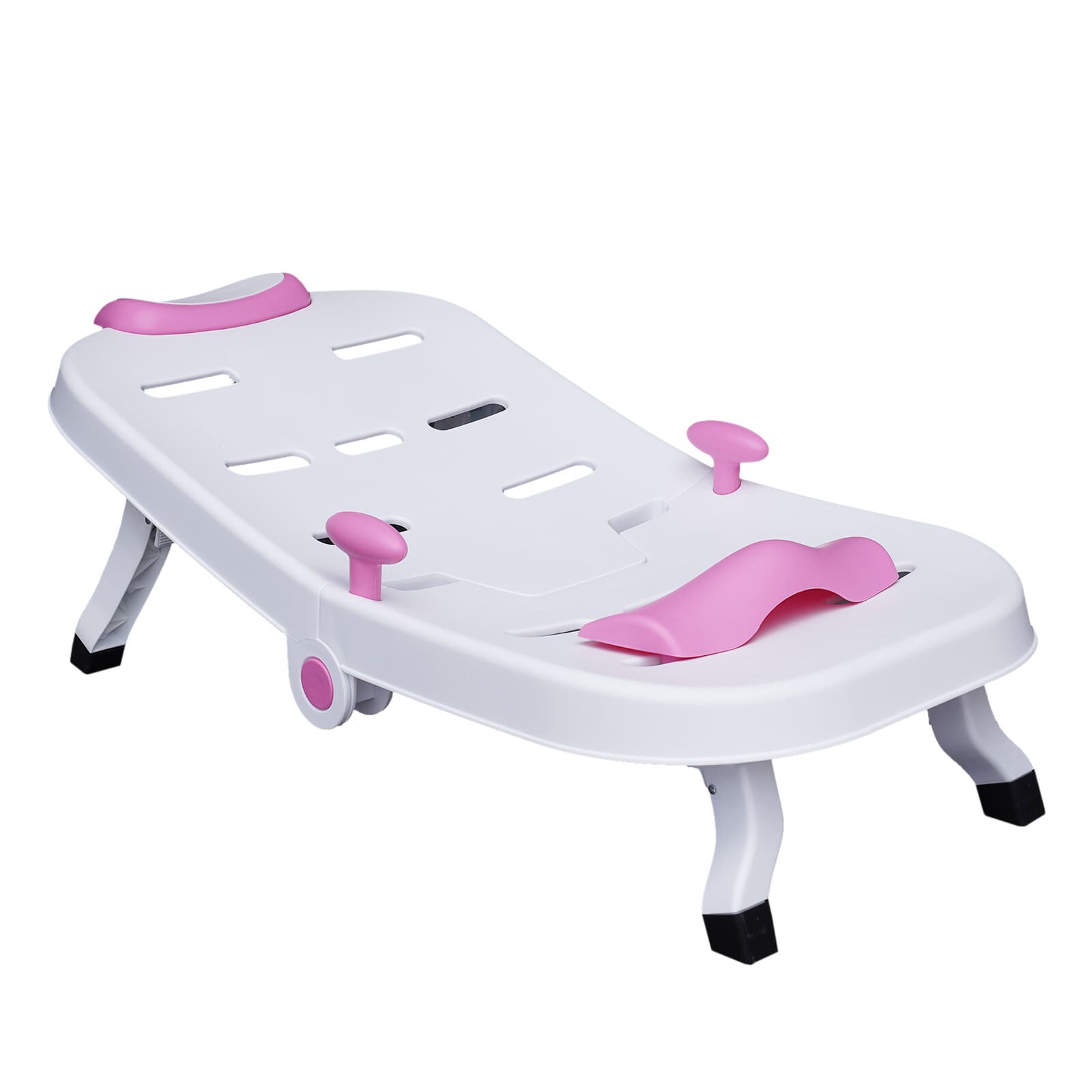 Foldable Toddler Shampoo Chair Adjustable Kids Hair Washing Chair with Headrest 6