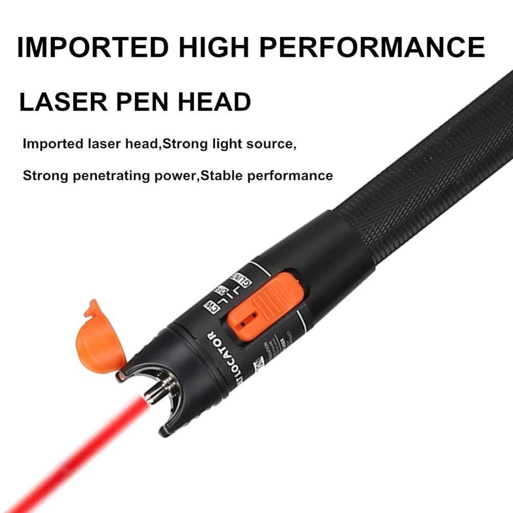 Visual Fault Locator 10MW 10KM Output FC SC ST Interface VFL Fiber Test Pen Tool 3