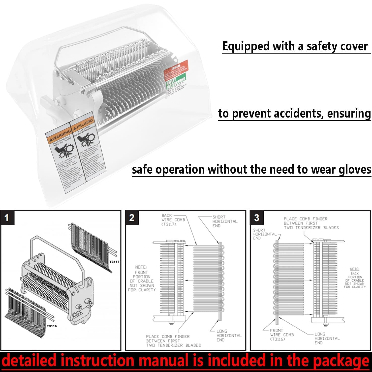 TA3130 Complete Cradle Assembly Kit Fit Biro Tenderizer Pro 9 Sir Steak PRO-9SD 5