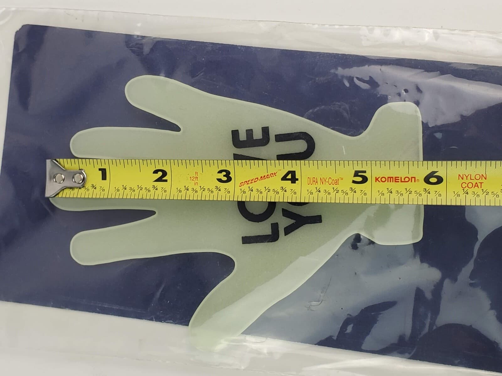 1979 Bob 'n Glow Waving hand w/ suction cup for Rear car window I Love You 5