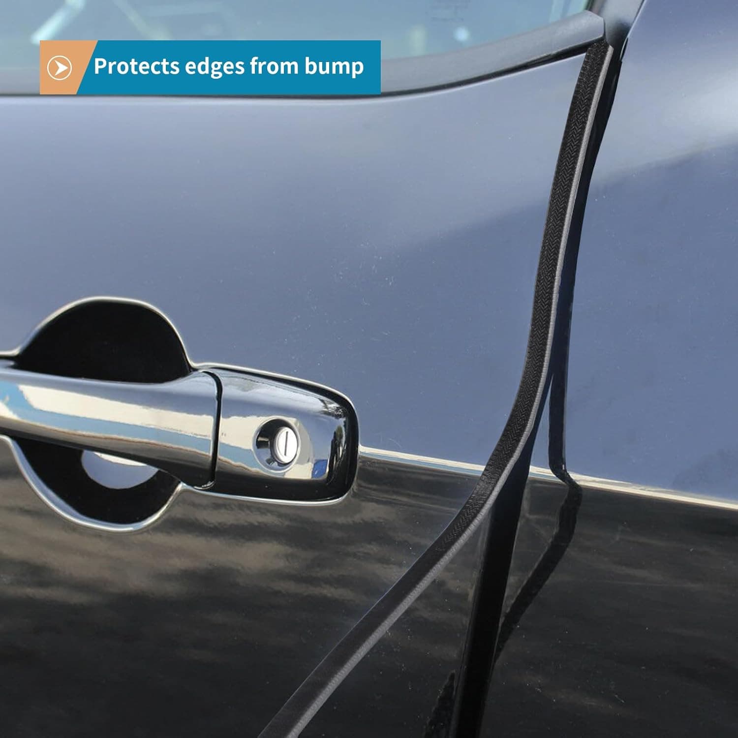 Rubber Edge Trim Guard 10Ft/3M, Adhesive Free Door Edge Protector, U Shape Edge 5