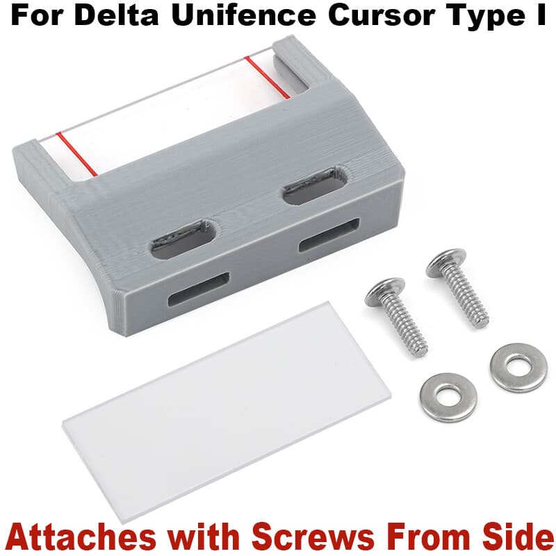 Improved Design For Delta Unifence Cursor Type I - Attaches w/ Screws From Side