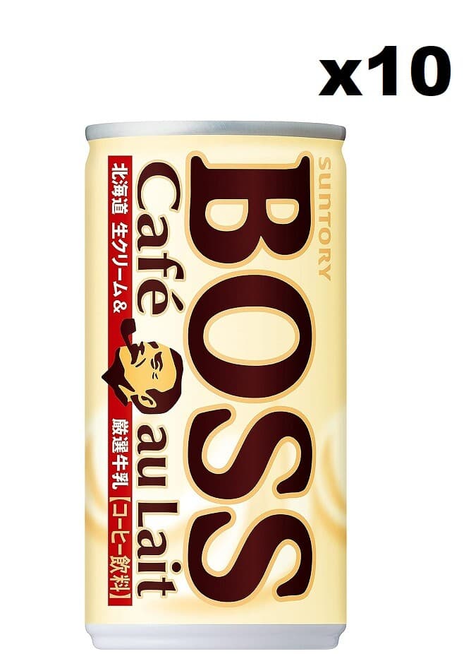 Suntory Boss Coffee (185 g x 10 Cans), Popular Japanese Drink, Made in Japan