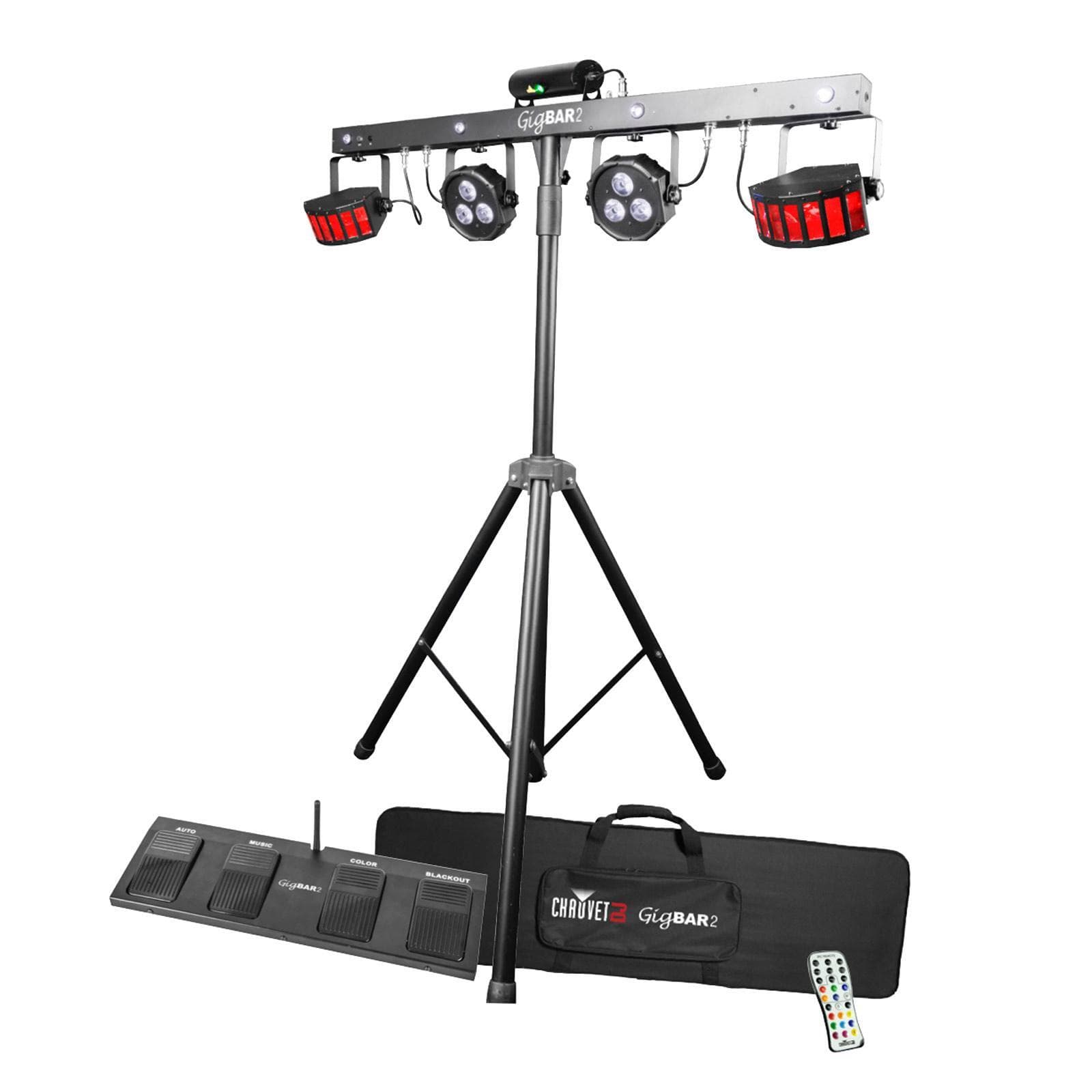 Chauvet DJ GigBAR 2 LED Effect Light System w/ Par Laser Derby Strobe