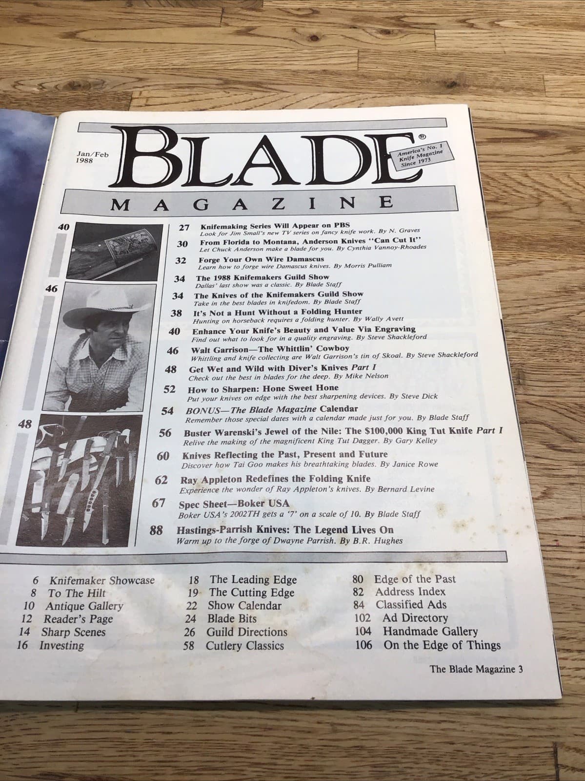 Lot Of 4 Vintage Blade Magazine, Knives Illustrated EUC B-2 3