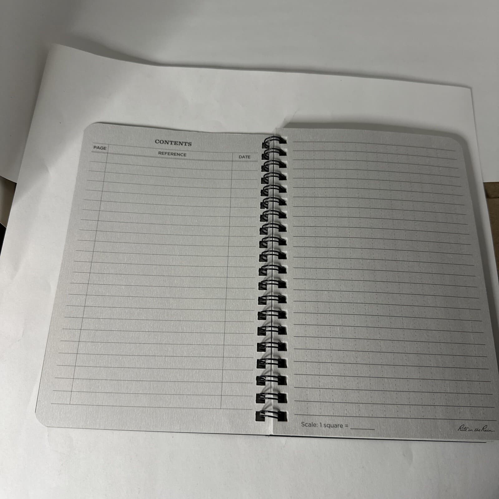 Rite In The Rain All-Weather Side-Spiral Notebook, 4 5/8" x 7", Black Cover 2