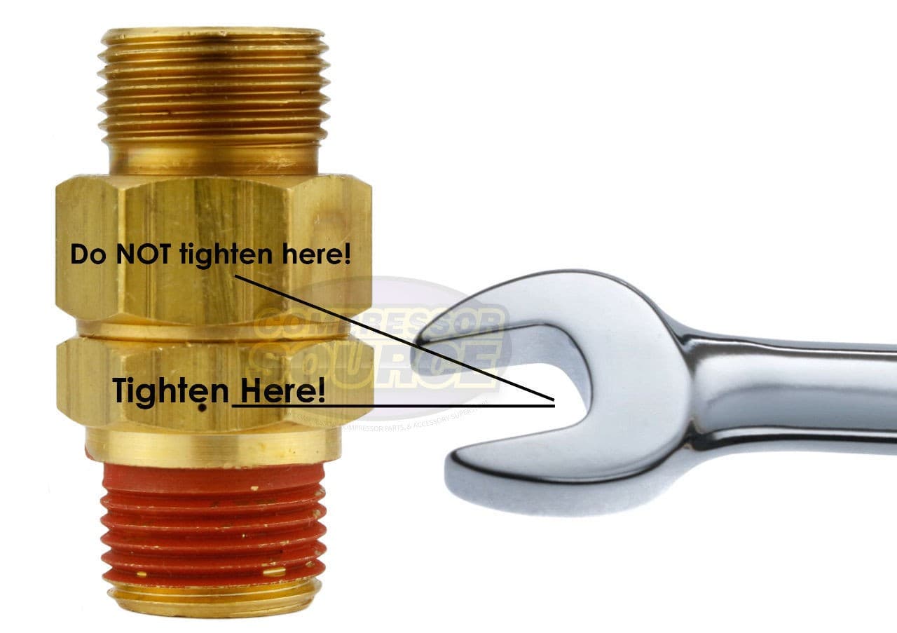 CA-6 Load Genie Brass Air Compressor 1/4" x 3/8" Self Unloading Check Valve 5