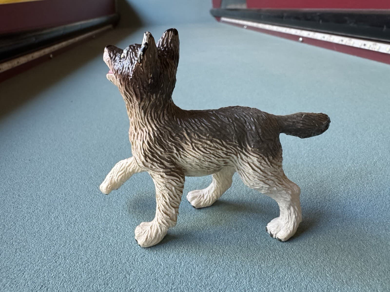 Vintage Safari Ltd Wolf Figure 1990 Retired Toy Wild Dog Wildlife Figurine Puppy 3