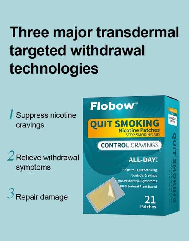 21 Patches Quit Smoking Nicotine Patches, 21mg Step 1 Stop Smoking Aids Patches 4