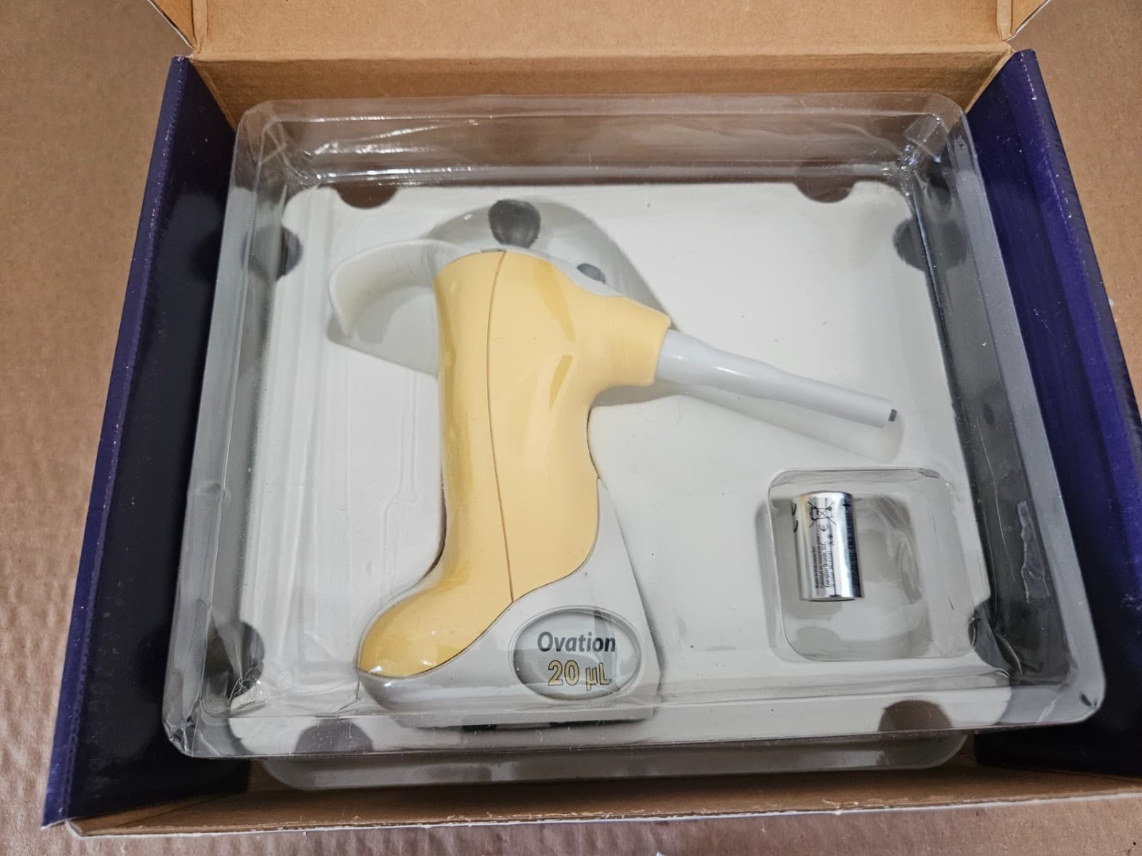 VistaLab Ovation 20 µL Electronic Pipette – New / Unused