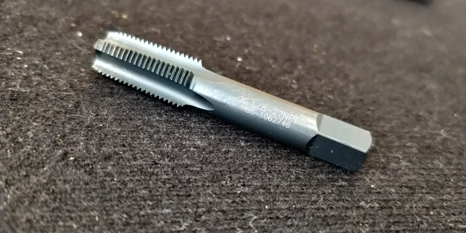 Osg 1310201 Pipe Tap, 1/8"-27, Taper, 4 Flutes, Npt 4