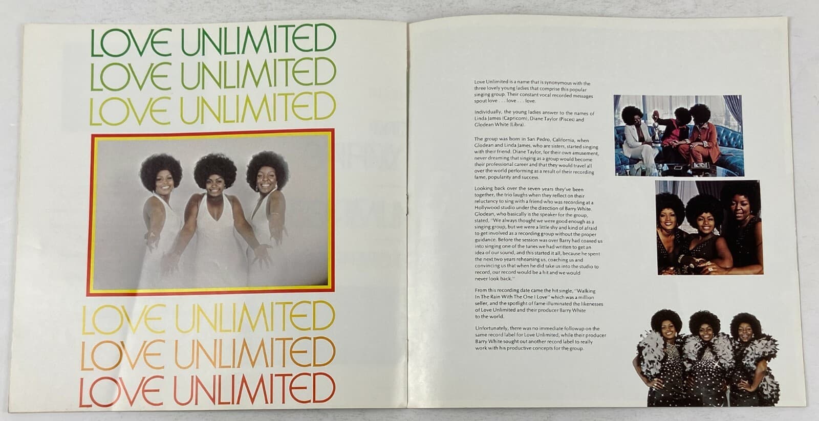 BARRY WHITE Concert Program Tourbook Unlimited R&B Soul Tour Book 4